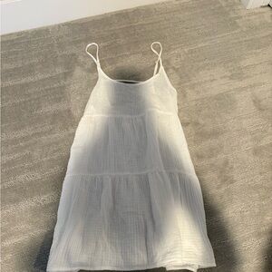 Target White Mini Dress with Spaghetti Straps